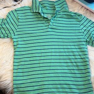 1989 Place Striped Polo in Green and Blue